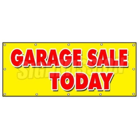 Signmission GARAGE SALE TODAY BANNER SIGN household tools furniture antique clothes B-120 Garage Sale Today